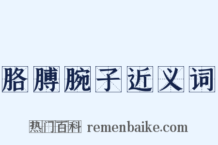 胳膊腕子近义词是什么意思的图片